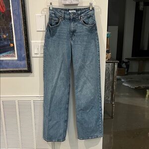 H&M High Rise Baggy Leg Sz 4